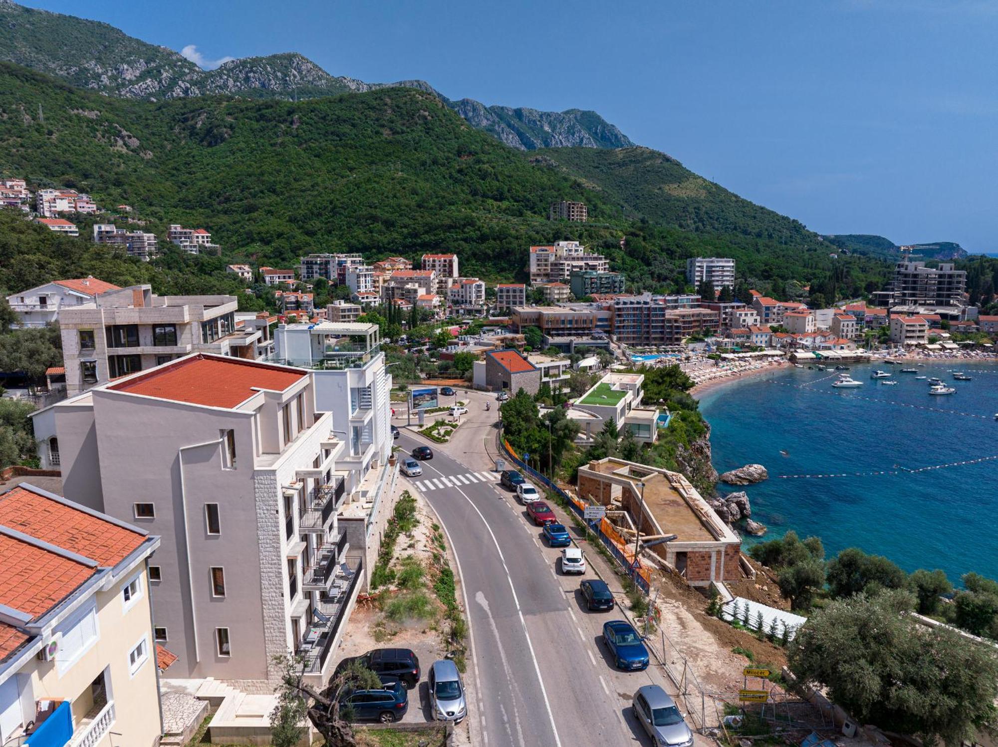 Niki Apartments Przno Sveti Stefan Exterior foto